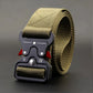 1 Piece Men's Tactical Sports Belt, Quick Release Symmetrical Buckle, Polyester Fiber, Suitable for Outdoor Training Military